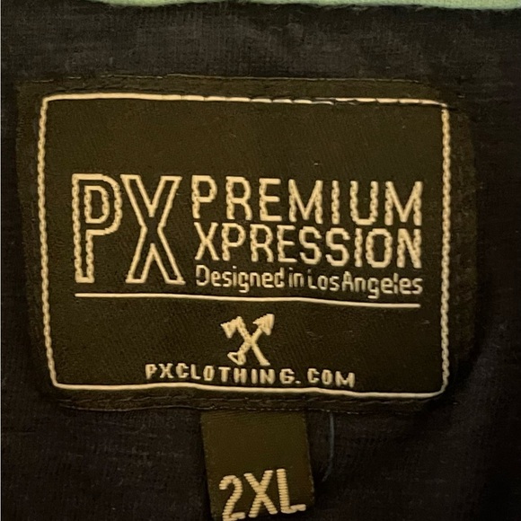 Premium Xpressions Men’s Big and Tall Size 2X Blue Tie-Dye Sleeveless Top Hoodie - Picture 4 of 6